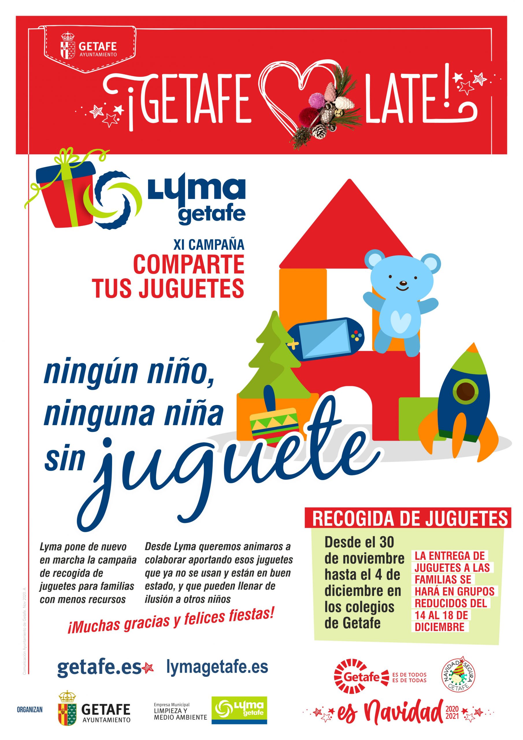 GETAFE. LYMA anima a participar en la campaña “Ningún niño sin juguete”