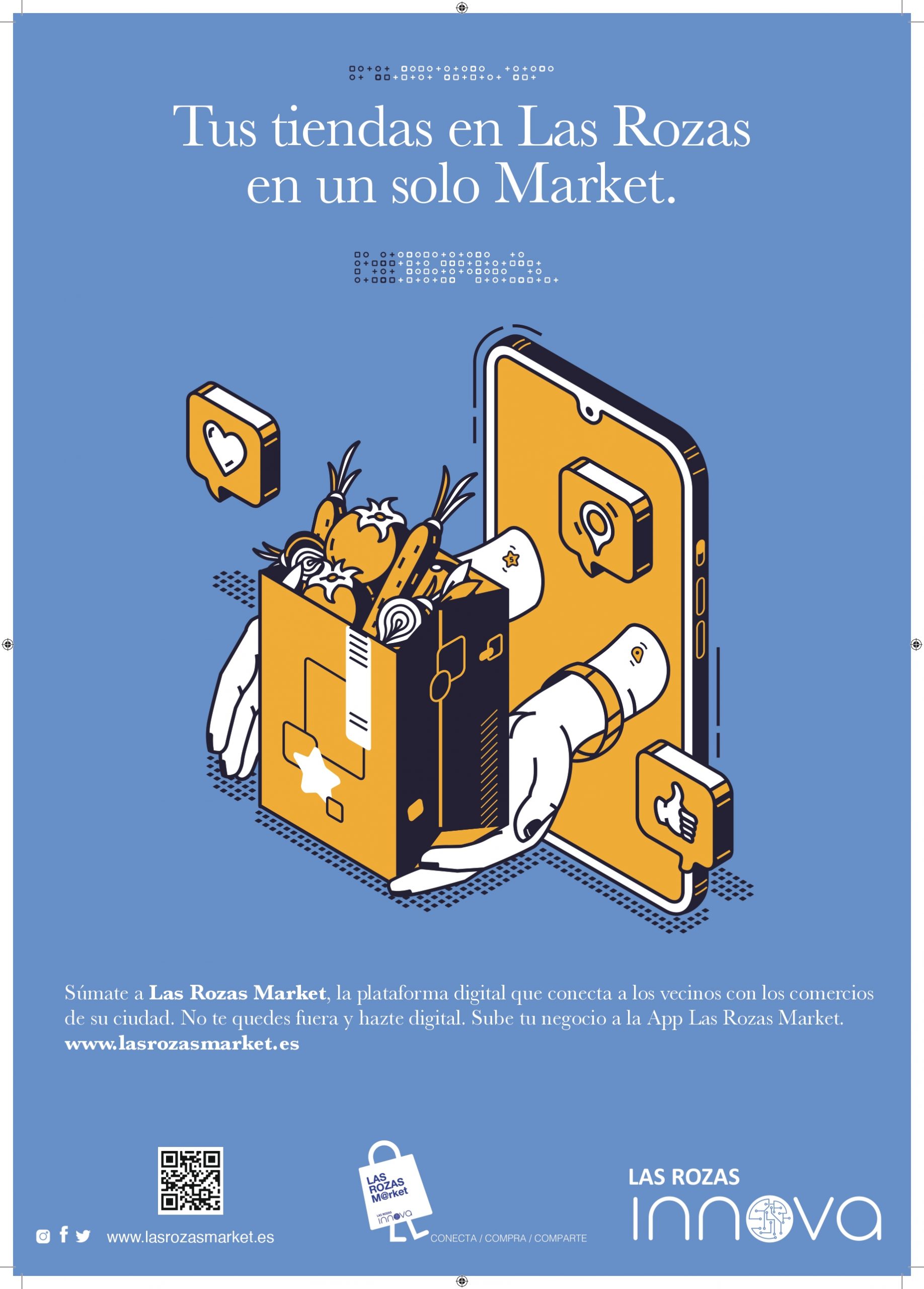 LAS ROZAS. Se pone en marcha una plataforma digital para reactivar el comercio local esta Navidad: LAS ROZAS MARKET
