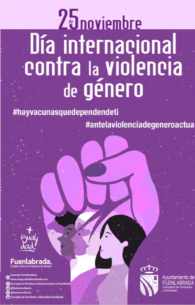 FUENLABRADA. El Ayuntamiento anima a la población a colgar el próximo miércoles, Día contra la Violencia de Género, una prenda morada en sus balcones