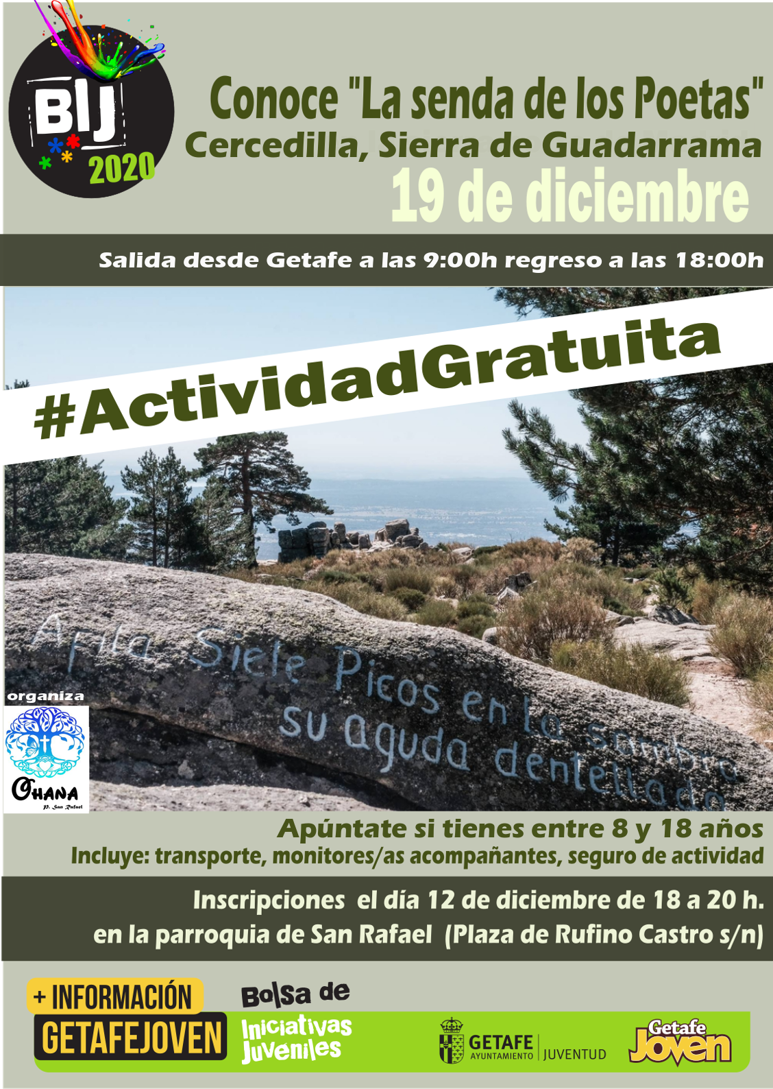 GETAFE. La bolsa de iniciativas juveniles arranca con Getafe Room y una excursión gratuita por la senda de los poetas