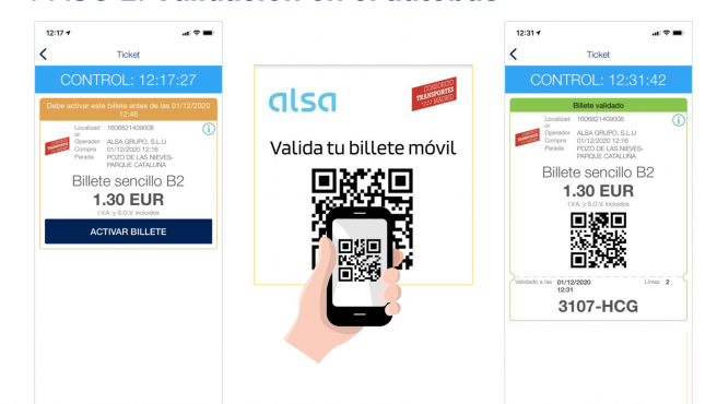 Pagar el autobús con un código QR ya es posible en Tres Cantos y Torrejón de Ardoz