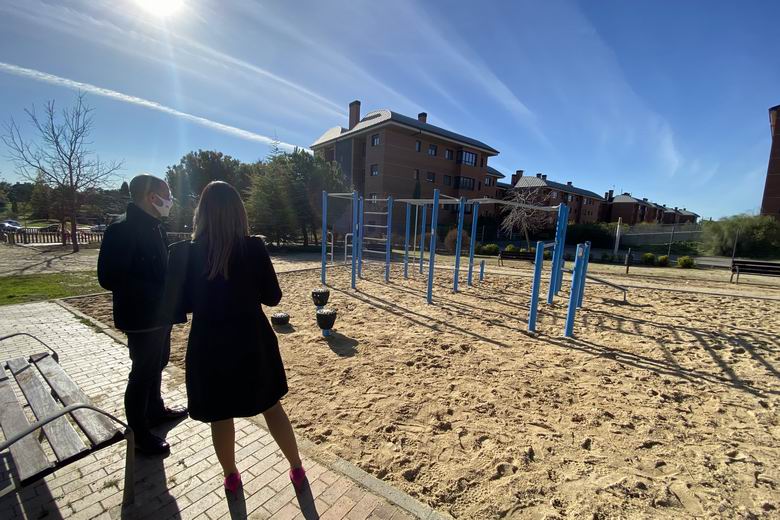 MAJADAHONDA. La localidad cuenta con un nuevo circuito de calistenia para hacer deporte al aire libre