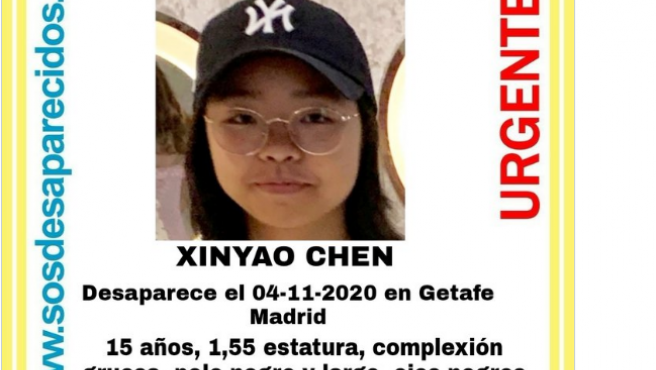 GETAFE. Buscan a una menor de 15 años desaparecida desde el pasado mes de noviembre