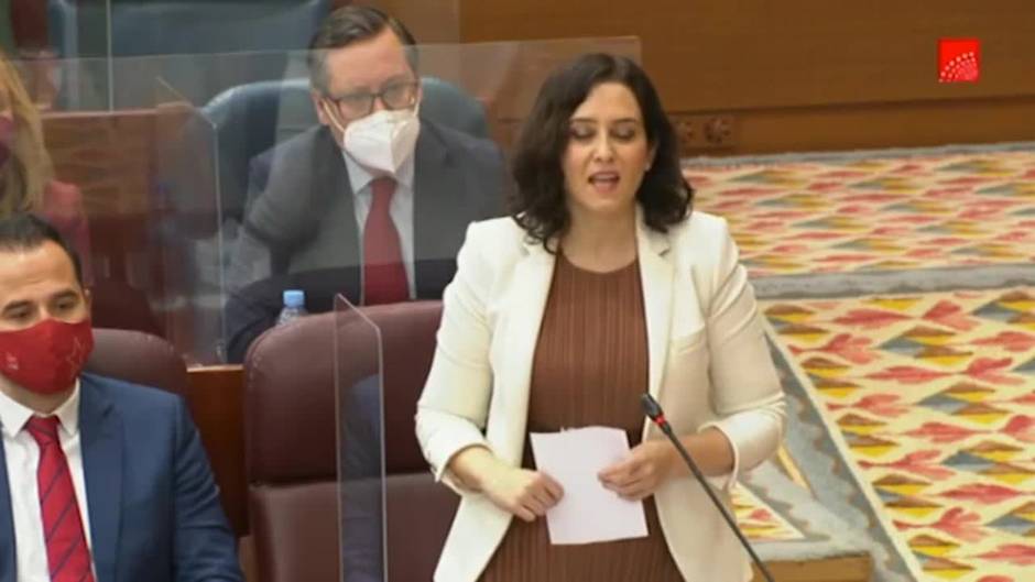 Ayuso cree que canciones de Hasel no son arte sino “delincuencia”