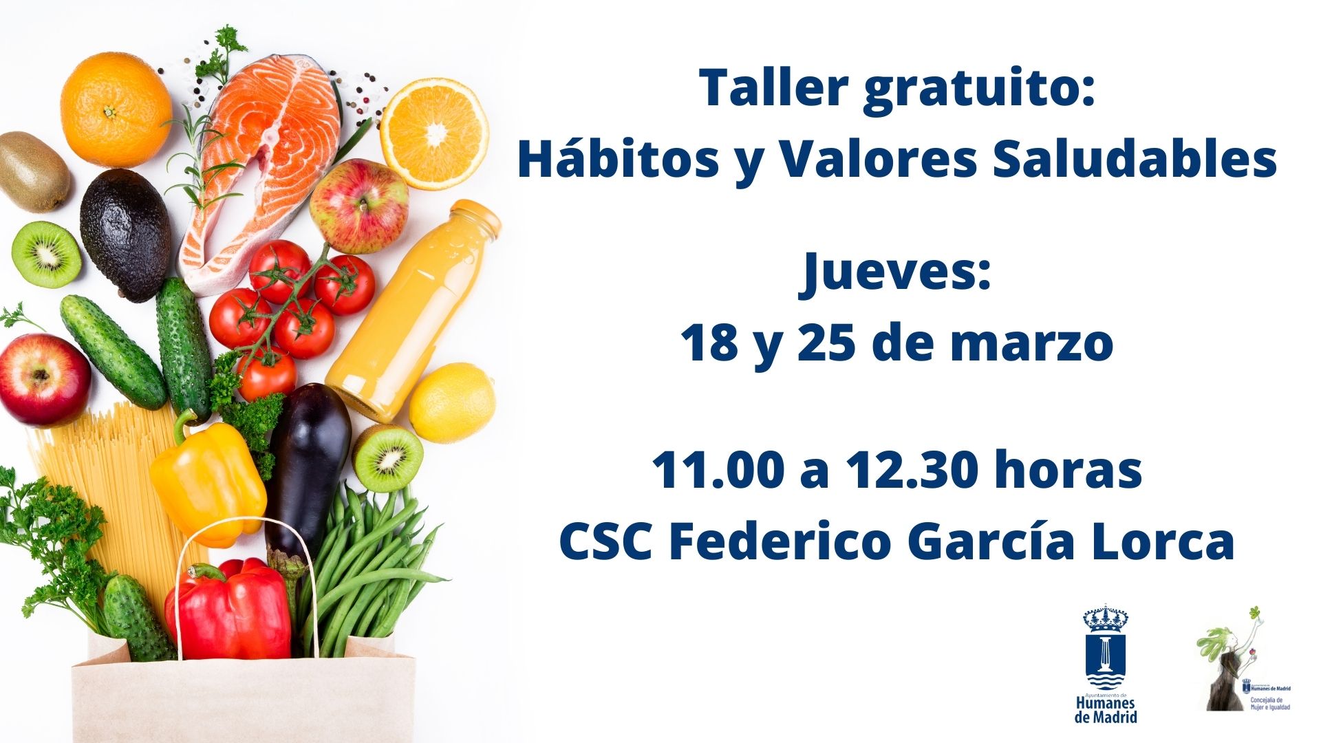 HUMANES DE MADRID. La Concejalía de Igualdad y Mujer organiza un taller gratuito de Hábitos Saludables