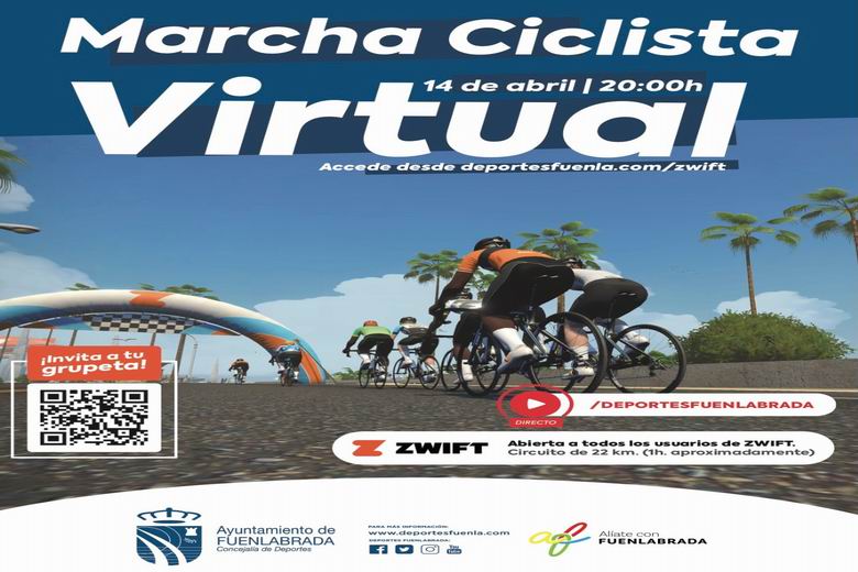 FUENLABRADA. El municipio celebrará su “Marcha Ciclista Virtual” a través de la plataforma ZWIFT