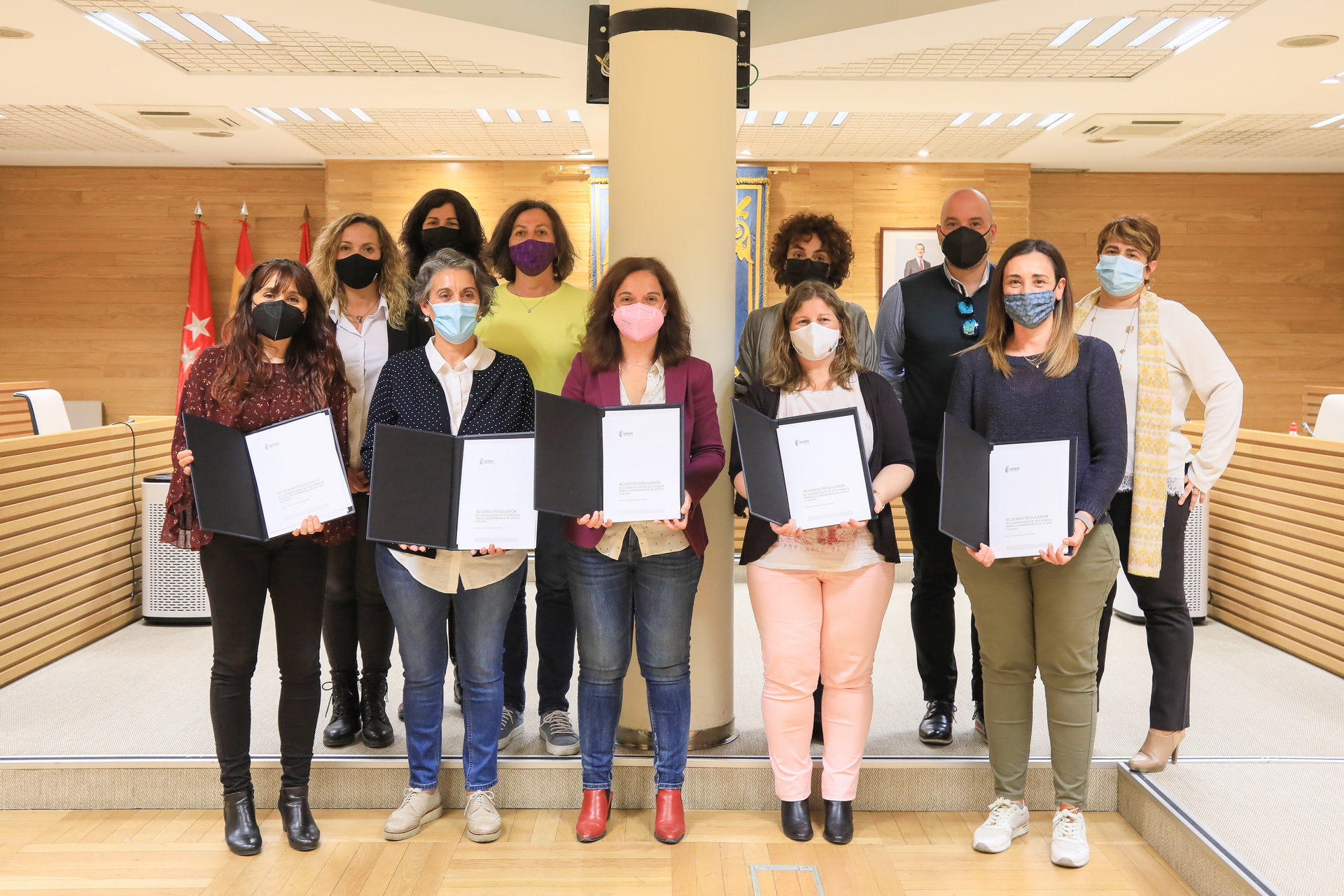 GETAFE. Gobierno municipal y sindicatos firman un nuevo acuerdo regulador del teletrabajo