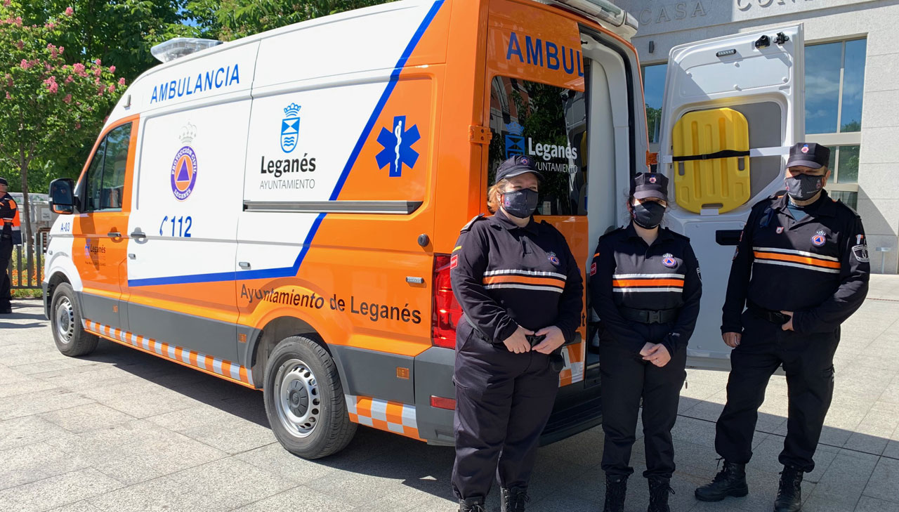 LEGANÉS. El Ayuntamiento adquiere una nueva ambulancia para la Agrupación local de Protección Civil