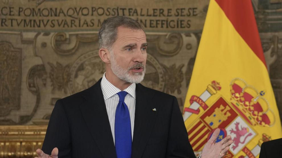 Su majestad Felipe VI alaba la «extraordinaria» unidad de la OTAN provocada por la guerra