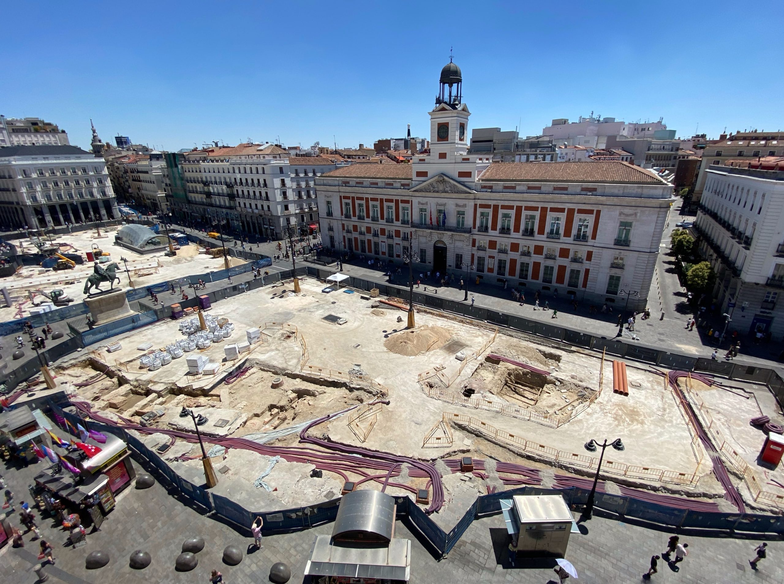 CENTRO. Las obras de la Puerta del Sol se reanudarán el 7 de enero para finalizar en abril, según el plan previsto