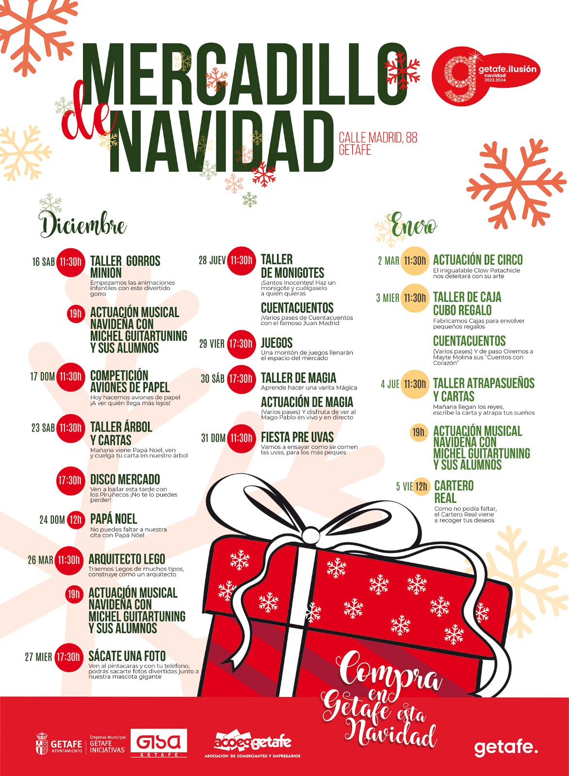 GETAFE. ACOEG llena de color la Navidad fomentando el comercio local